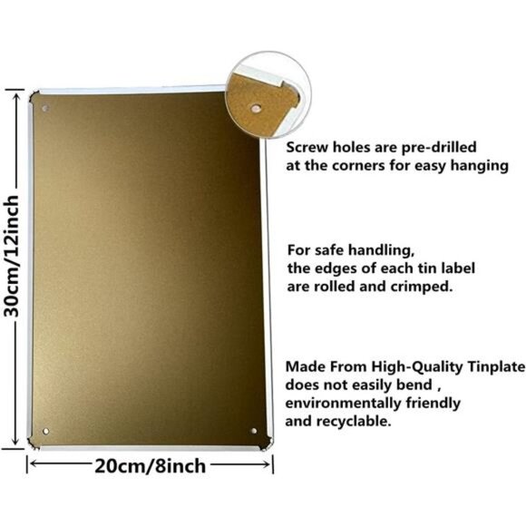 Retro Cat Coffee Metal Sign Vintage Kitchen Signs Wall Decor Because Murder - Picture 3 of 7